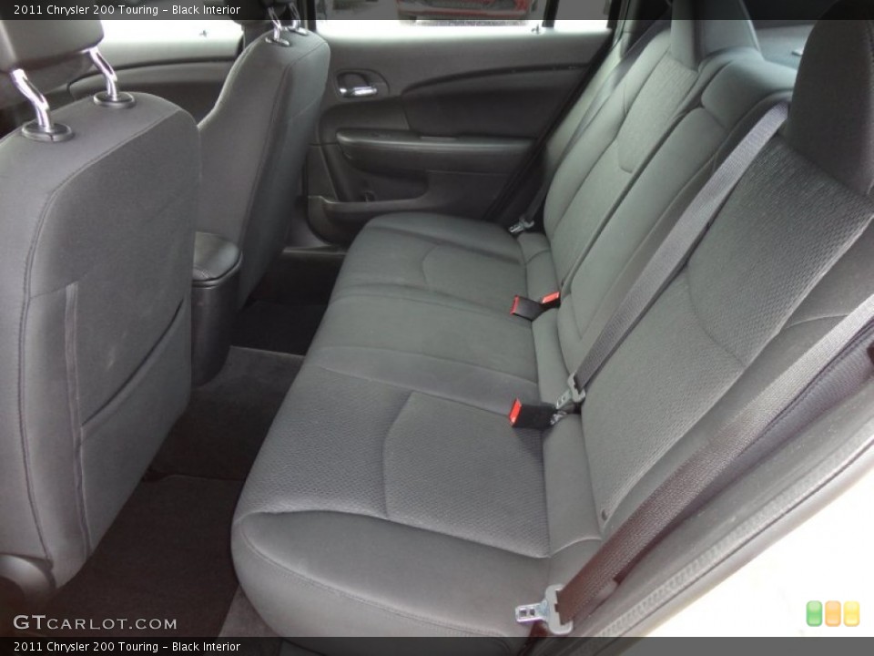 Black Interior Rear Seat for the 2011 Chrysler 200 Touring #69261042