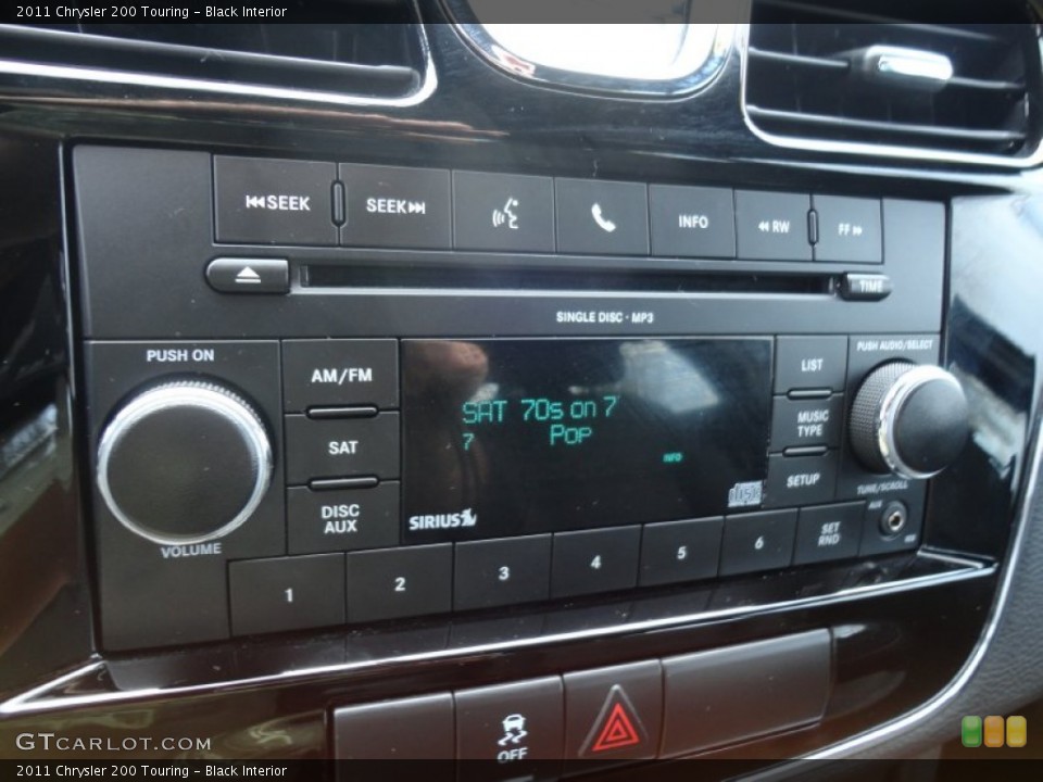Black Interior Audio System for the 2011 Chrysler 200 Touring #69261186