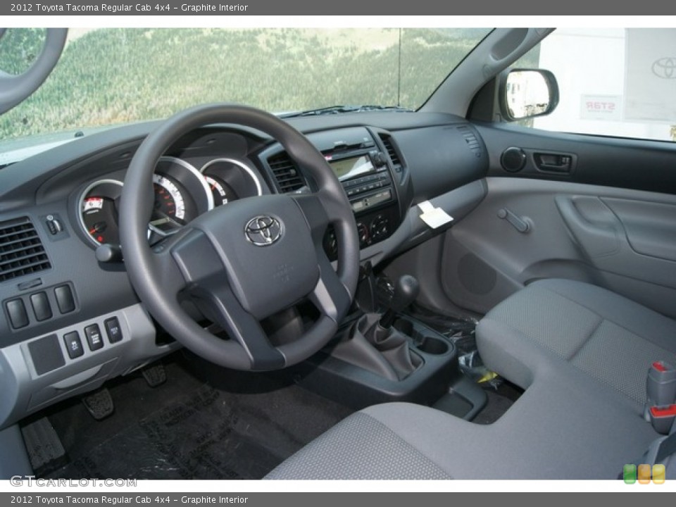 Graphite Interior Prime Interior for the 2012 Toyota Tacoma Regular Cab 4x4 #69261309