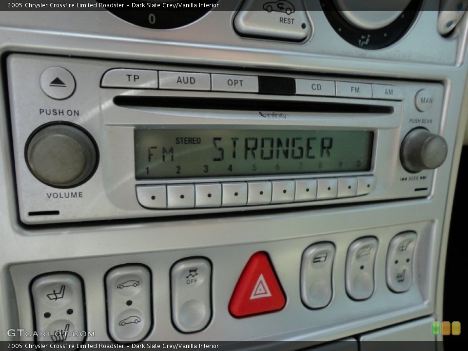 Dark Slate Grey/Vanilla Interior Audio System for the 2005 Chrysler Crossfire Limited Roadster #69262254