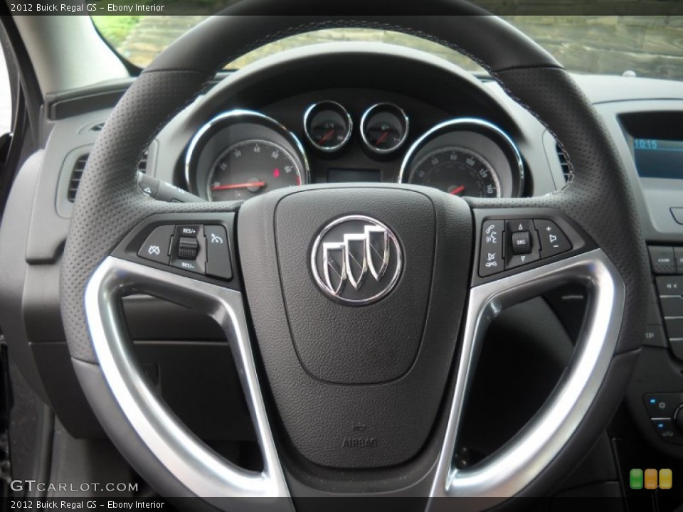 Ebony Interior Steering Wheel for the 2012 Buick Regal GS #69263767