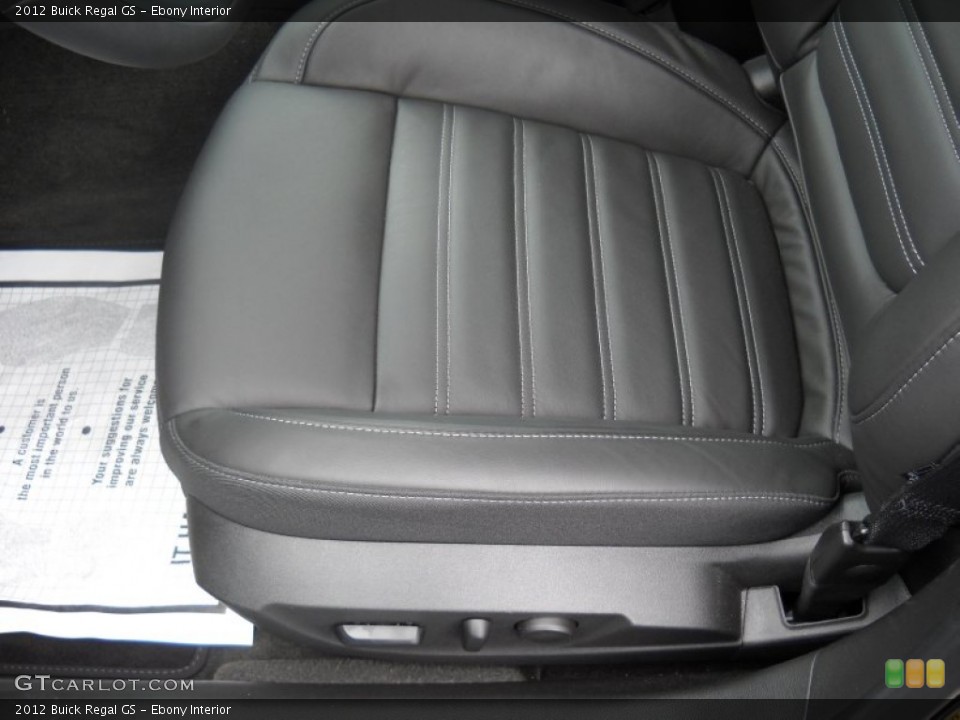 Ebony Interior Front Seat for the 2012 Buick Regal GS #69263880