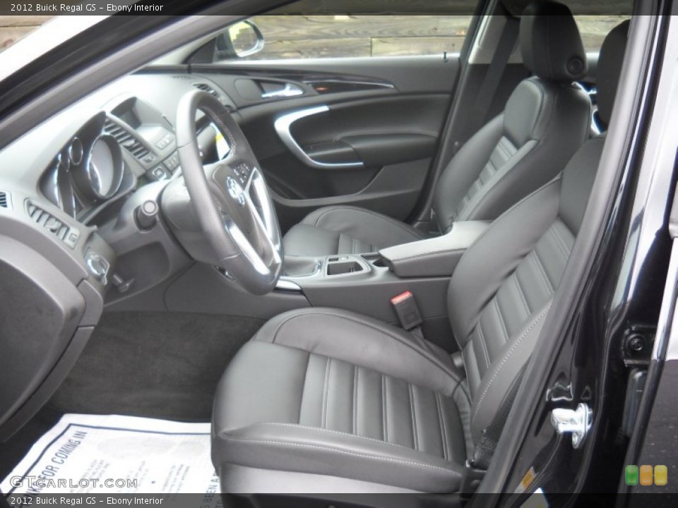 Ebony Interior Photo for the 2012 Buick Regal GS #69263888