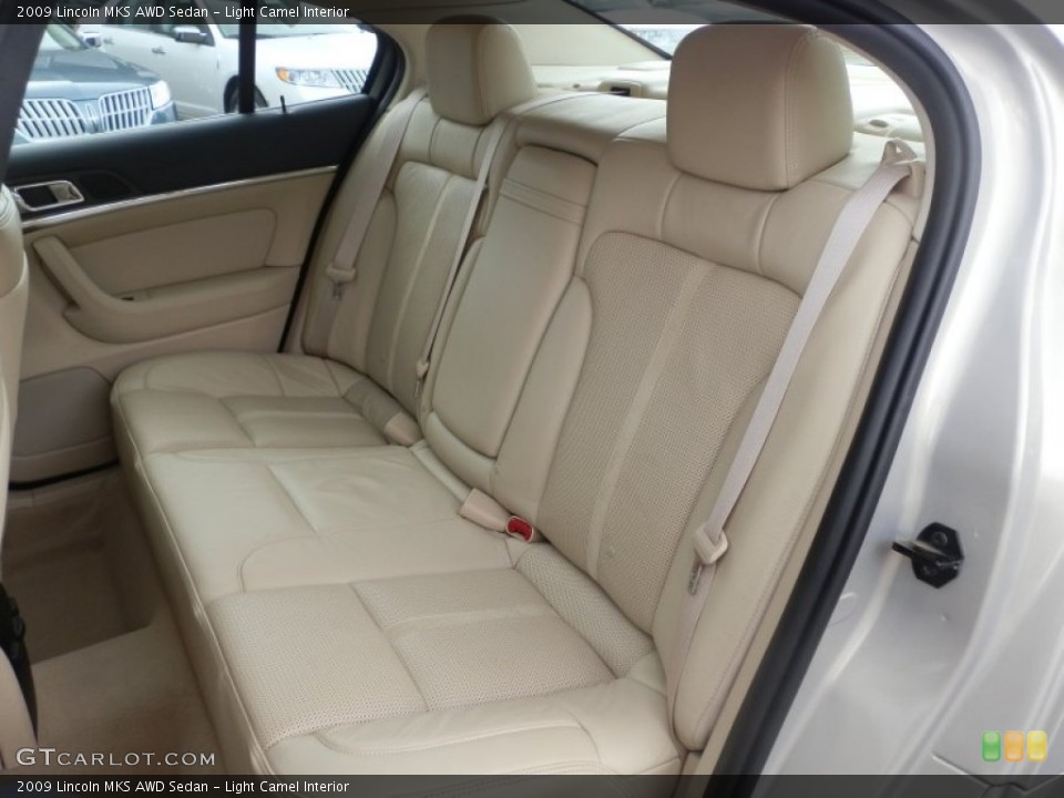 Light Camel Interior Rear Seat for the 2009 Lincoln MKS AWD Sedan #69264426