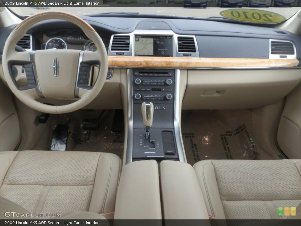 Light Camel Interior Dashboard for the 2009 Lincoln MKS AWD Sedan #69264435