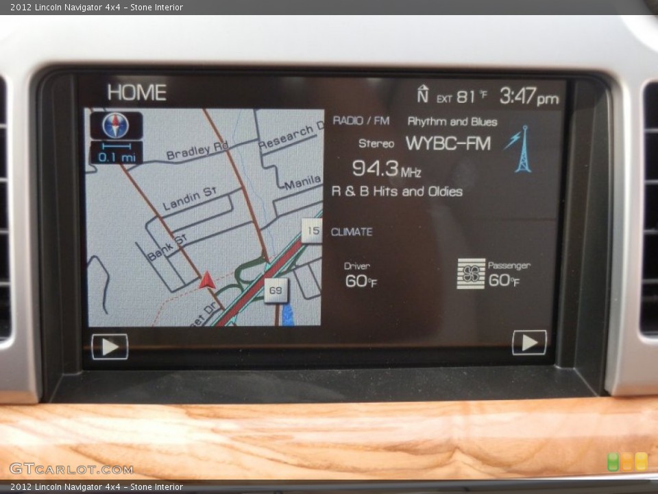 Stone Interior Navigation for the 2012 Lincoln Navigator 4x4 #69264791