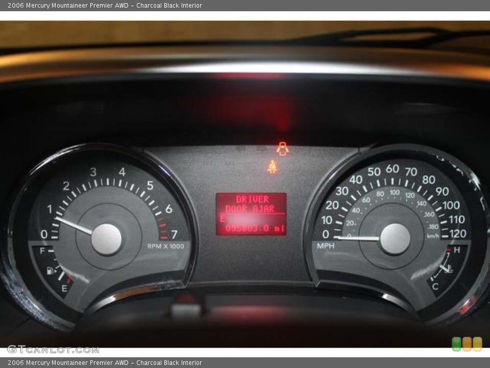 Charcoal Black Interior Gauges for the 2006 Mercury Mountaineer Premier AWD #69265956