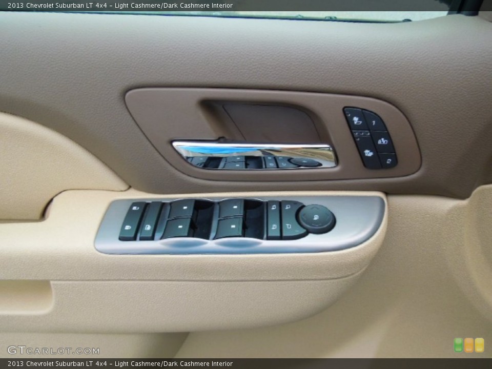 Light Cashmere/Dark Cashmere Interior Controls for the 2013 Chevrolet Suburban LT 4x4 #69269037