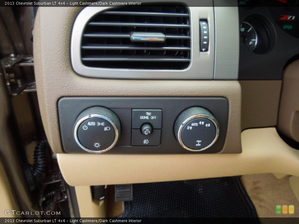Light Cashmere/Dark Cashmere Interior Controls for the 2013 Chevrolet Suburban LT 4x4 #69269043