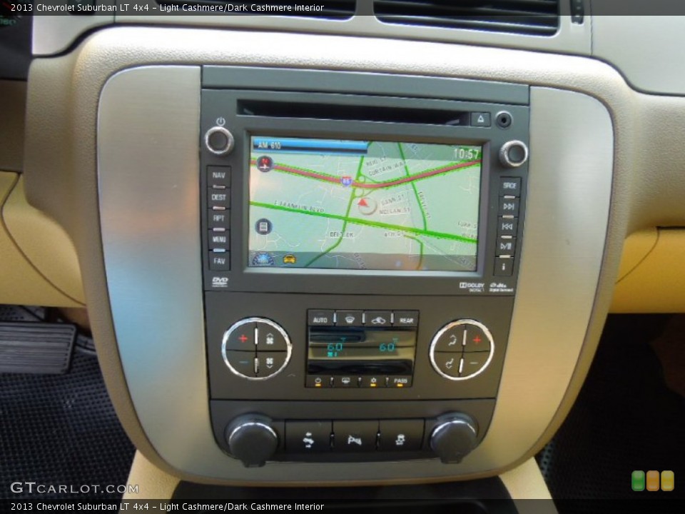 Light Cashmere/Dark Cashmere Interior Controls for the 2013 Chevrolet Suburban LT 4x4 #69269055