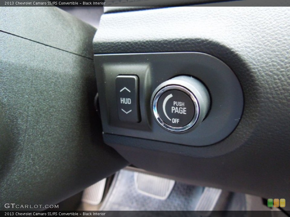 Black Interior Controls for the 2013 Chevrolet Camaro SS/RS Convertible #69269364