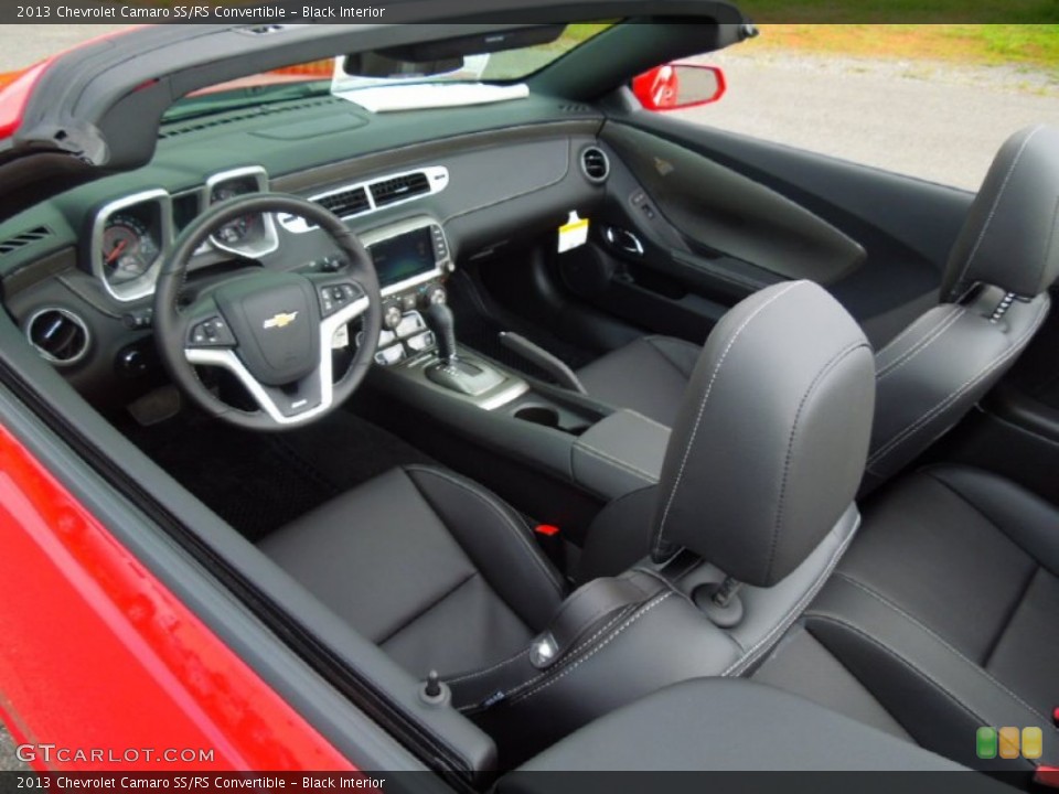 Black Interior Prime Interior for the 2013 Chevrolet Camaro SS/RS Convertible #69269454