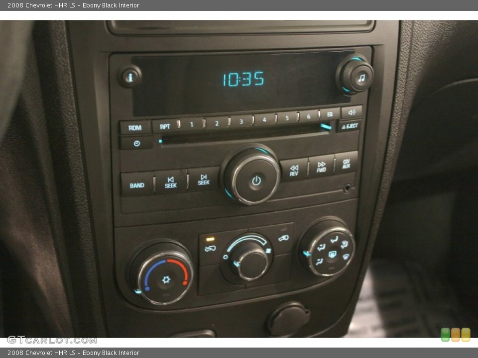 Ebony Black Interior Controls for the 2008 Chevrolet HHR LS #69270461
