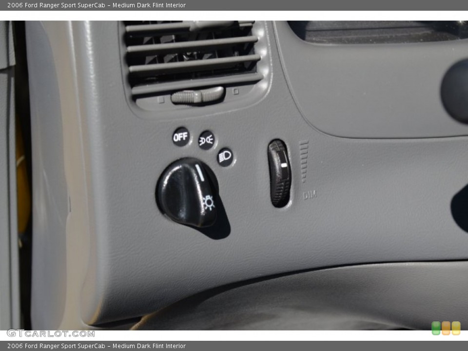 Medium Dark Flint Interior Controls for the 2006 Ford Ranger Sport SuperCab #69273288