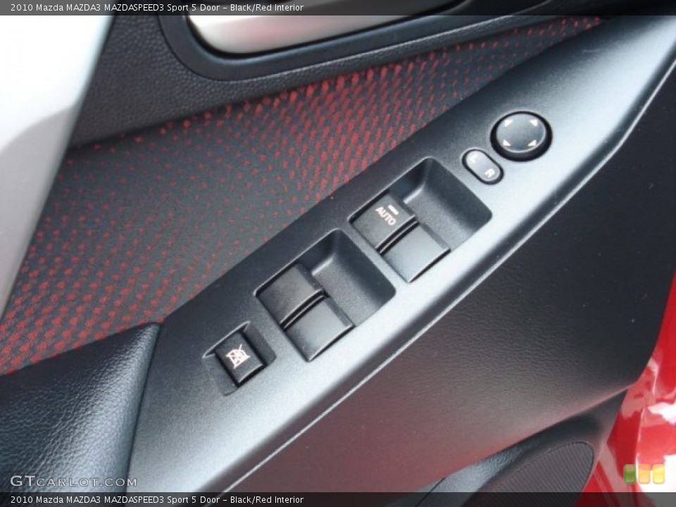 Black/Red Interior Controls for the 2010 Mazda MAZDA3 MAZDASPEED3 Sport 5 Door #69275544