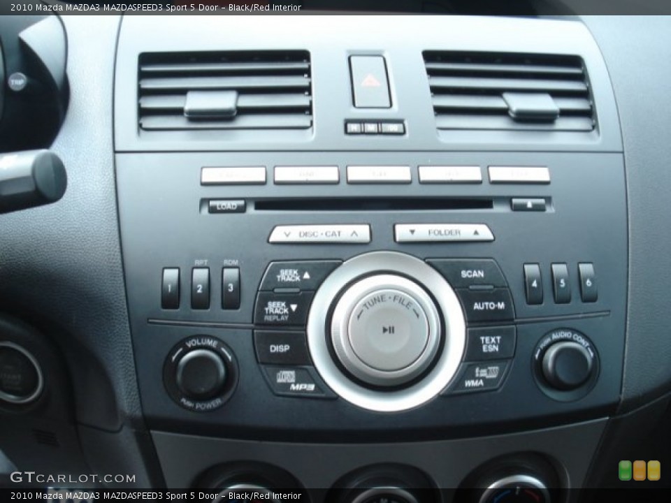 Black/Red Interior Controls for the 2010 Mazda MAZDA3 MAZDASPEED3 Sport 5 Door #69275553