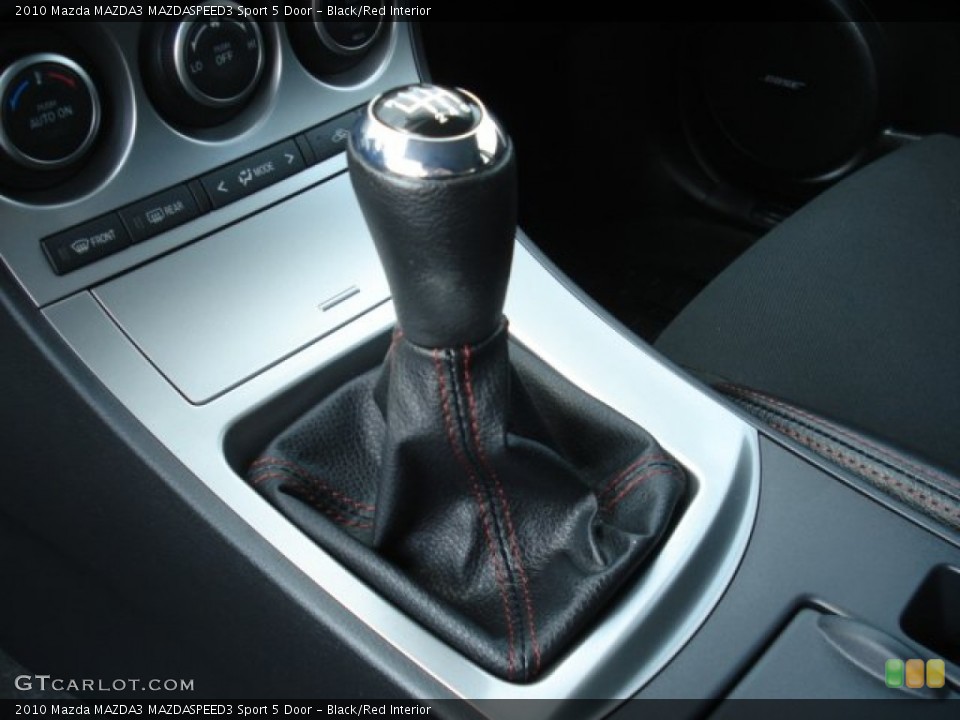 Black/Red Interior Transmission for the 2010 Mazda MAZDA3 MAZDASPEED3 Sport 5 Door #69275571