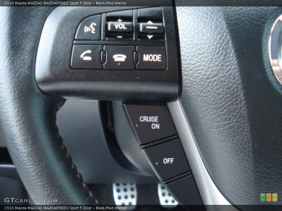 Black/Red Interior Controls for the 2010 Mazda MAZDA3 MAZDASPEED3 Sport 5 Door #69275587