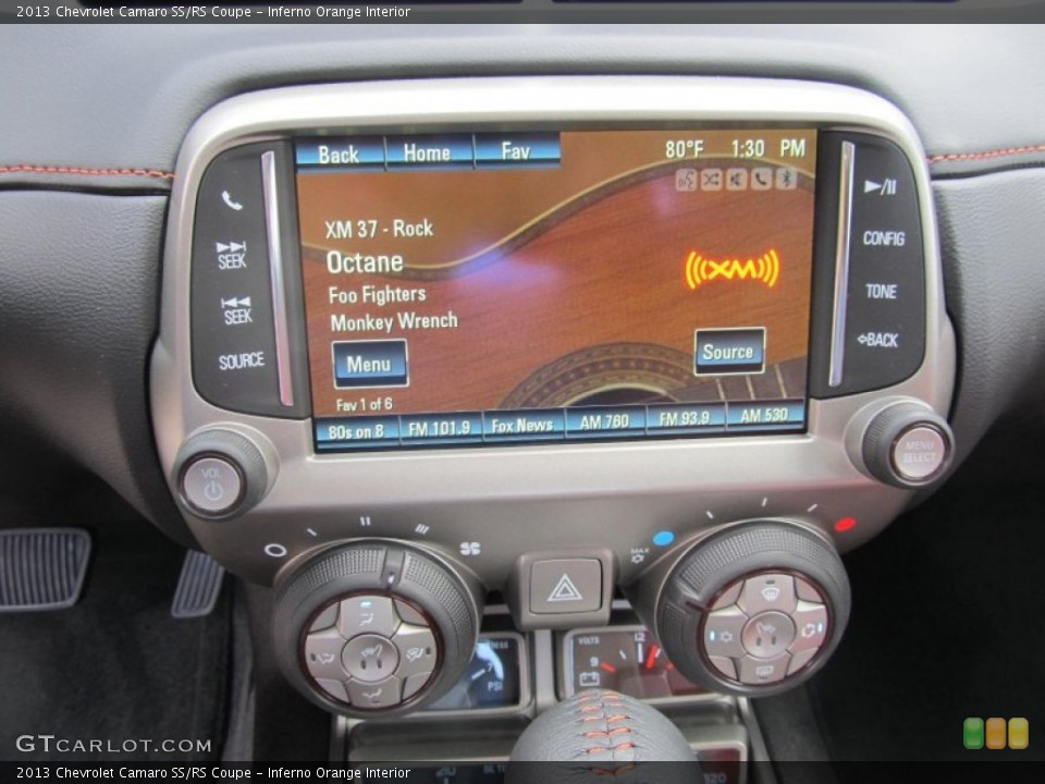 Inferno Orange Interior Controls for the 2013 Chevrolet Camaro SS/RS Coupe #69275778