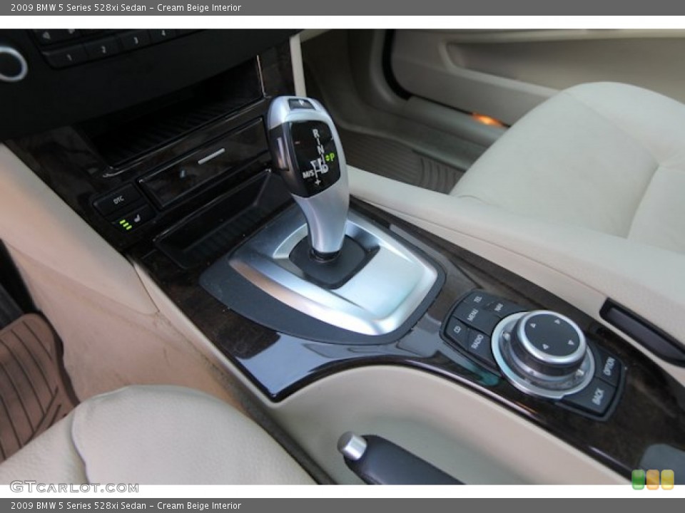 Cream Beige Interior Transmission for the 2009 BMW 5 Series 528xi Sedan #69280830