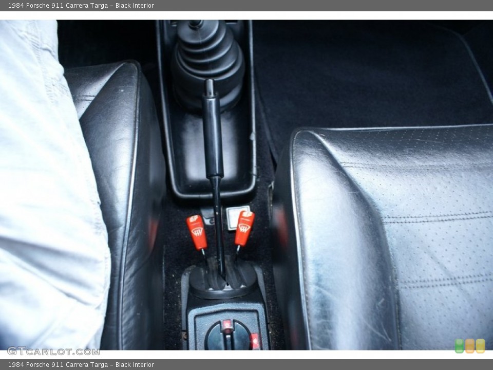 Black Interior Controls for the 1984 Porsche 911 Carrera Targa #69282486