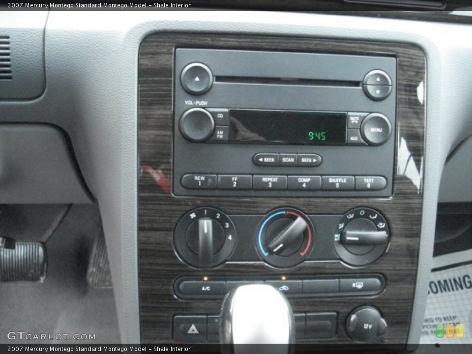 Shale Interior Controls for the 2007 Mercury Montego  #69282527