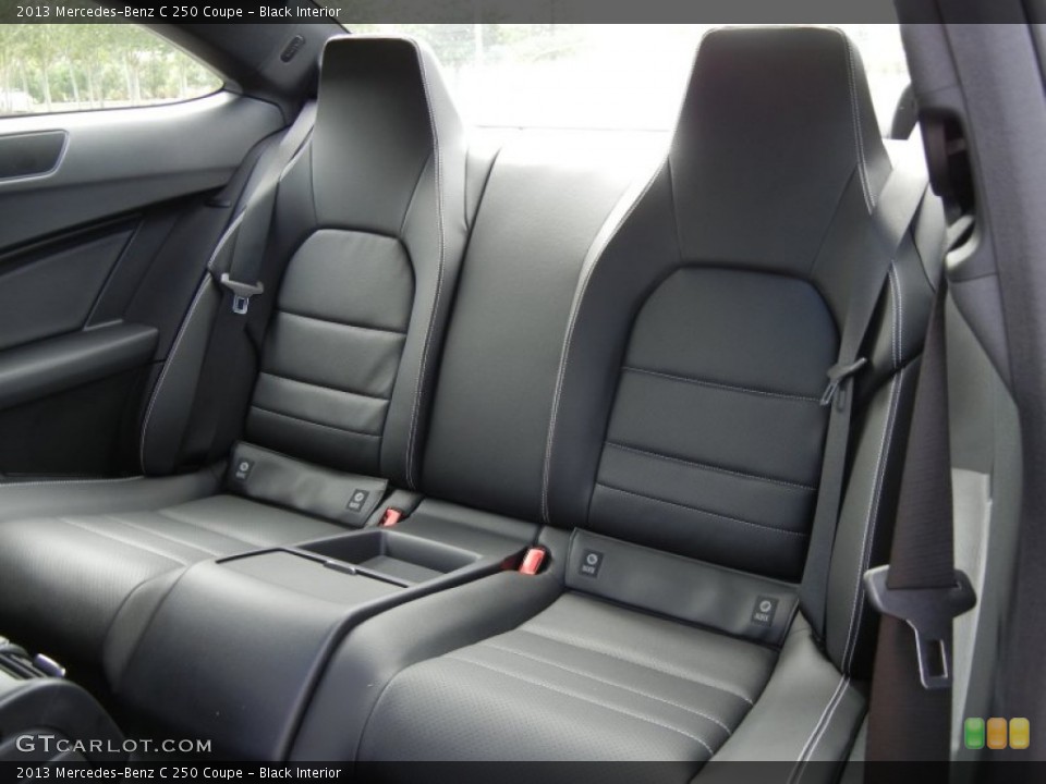 Black Interior Rear Seat for the 2013 Mercedes-Benz C 250 Coupe #69283548