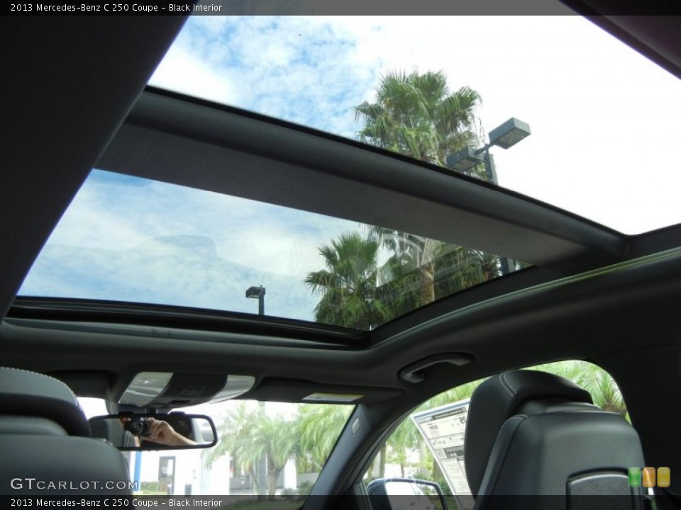 Black Interior Sunroof for the 2013 Mercedes-Benz C 250 Coupe #69283557