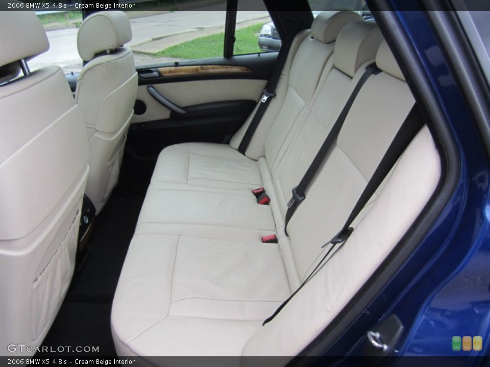 Cream Beige Interior Rear Seat for the 2006 BMW X5 4.8is #69284451