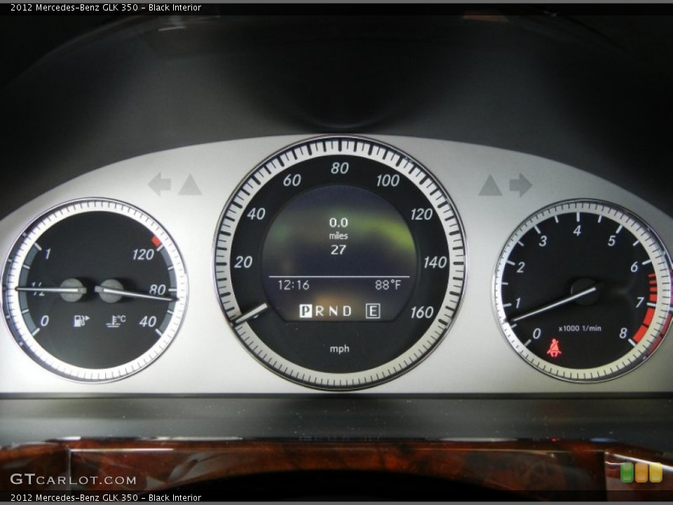 Black Interior Gauges for the 2012 Mercedes-Benz GLK 350 #69284602