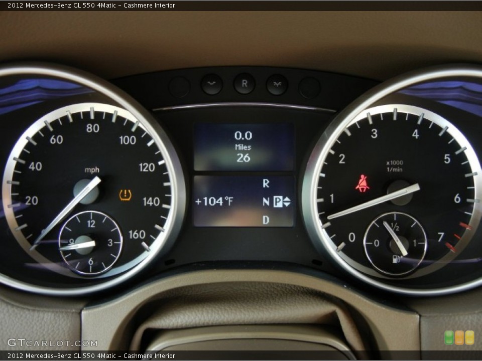Cashmere Interior Gauges for the 2012 Mercedes-Benz GL 550 4Matic #69285117