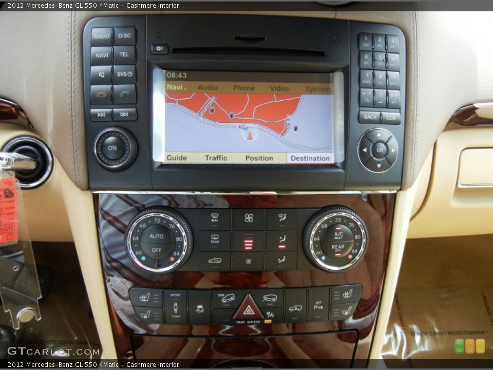 Cashmere Interior Navigation for the 2012 Mercedes-Benz GL 550 4Matic #69285126