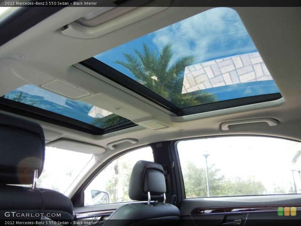 Black Interior Sunroof for the 2012 Mercedes-Benz S 550 Sedan #69285582