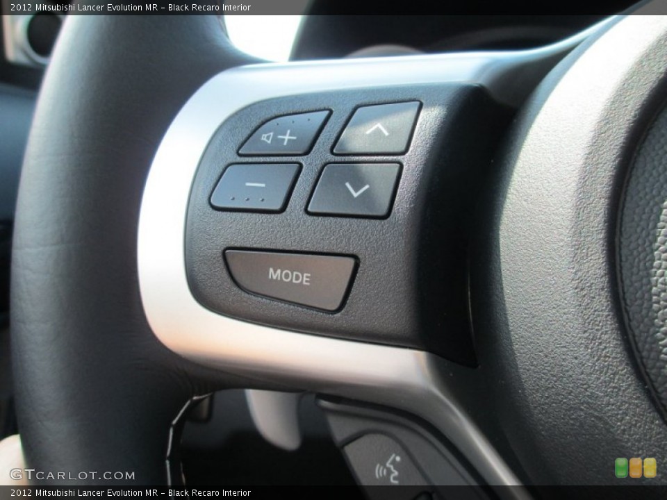 Black Recaro Interior Controls for the 2012 Mitsubishi Lancer Evolution MR #69286785
