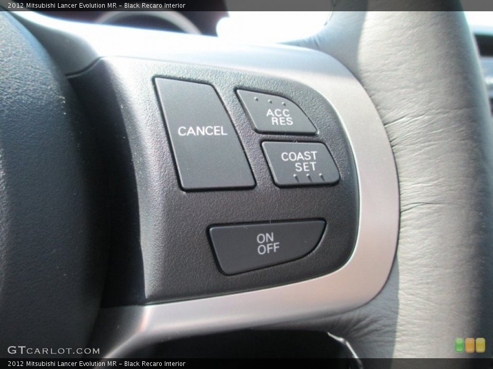 Black Recaro Interior Controls for the 2012 Mitsubishi Lancer Evolution MR #69286794