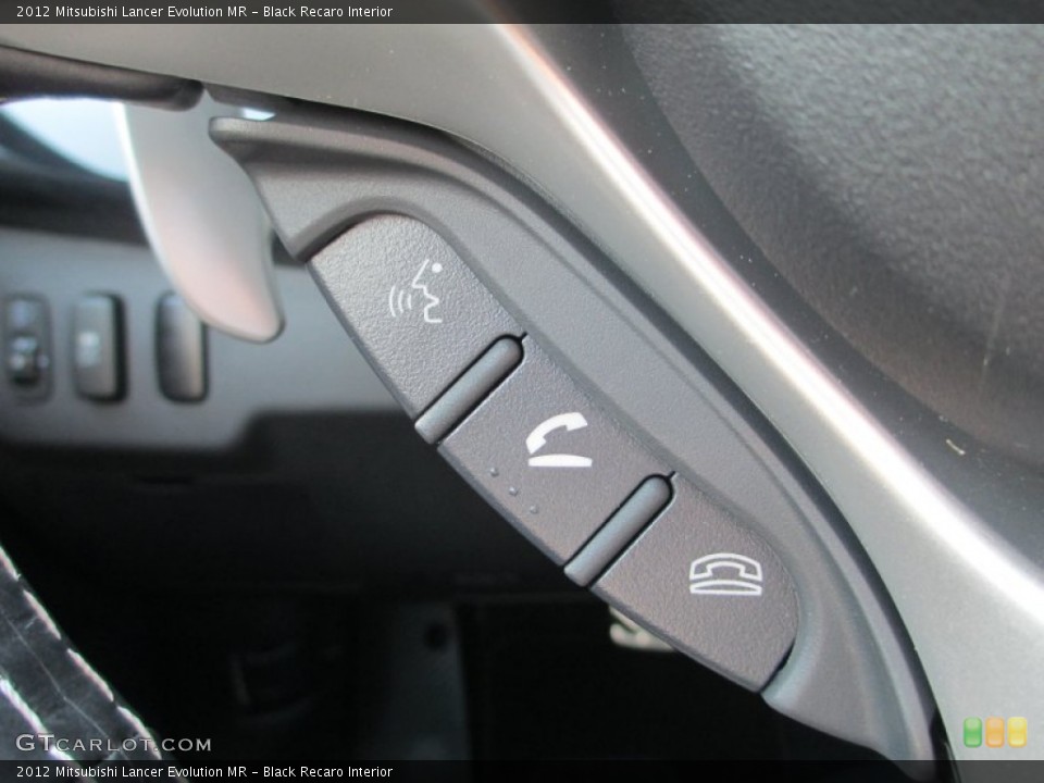 Black Recaro Interior Controls for the 2012 Mitsubishi Lancer Evolution MR #69286803