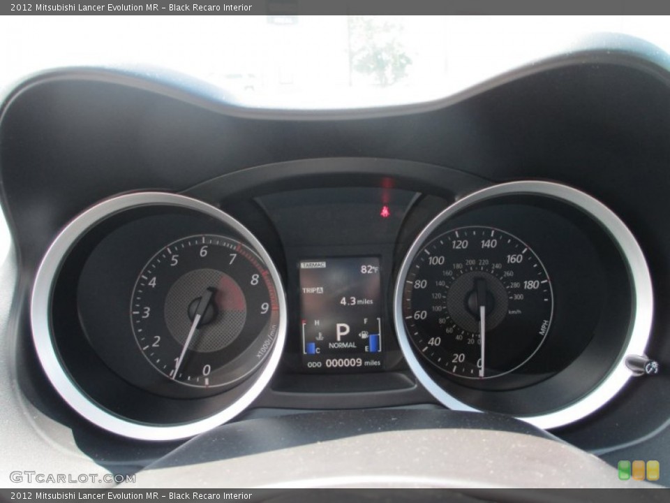 Black Recaro Interior Gauges for the 2012 Mitsubishi Lancer Evolution MR #69286821