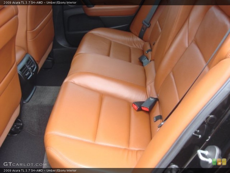 Umber/Ebony Interior Rear Seat for the 2009 Acura TL 3.7 SH-AWD #69286917