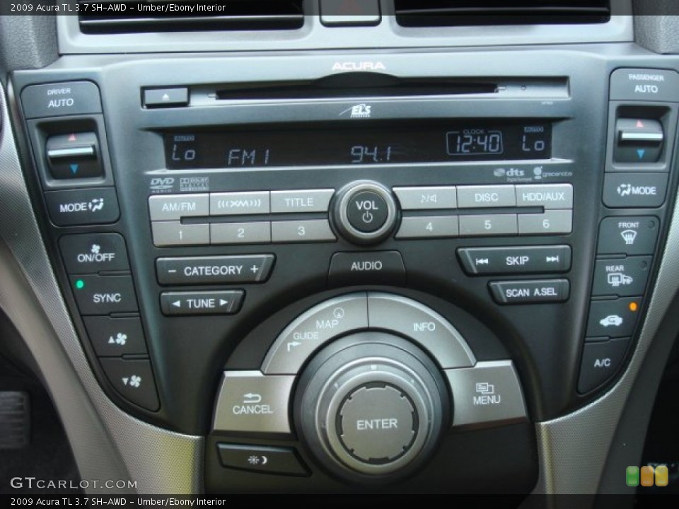 Umber/Ebony Interior Controls for the 2009 Acura TL 3.7 SH-AWD #69286974