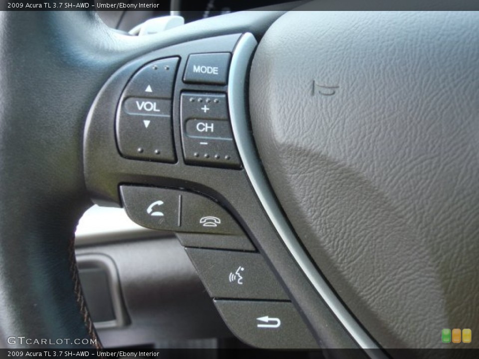 Umber/Ebony Interior Controls for the 2009 Acura TL 3.7 SH-AWD #69287007