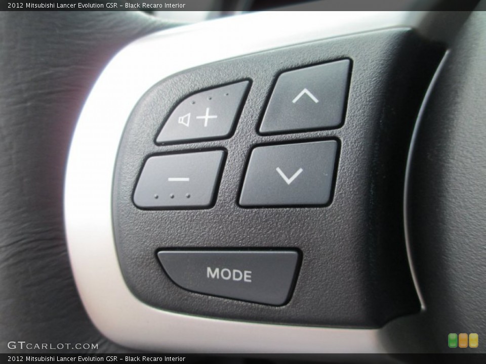 Black Recaro Interior Controls for the 2012 Mitsubishi Lancer Evolution GSR #69287298