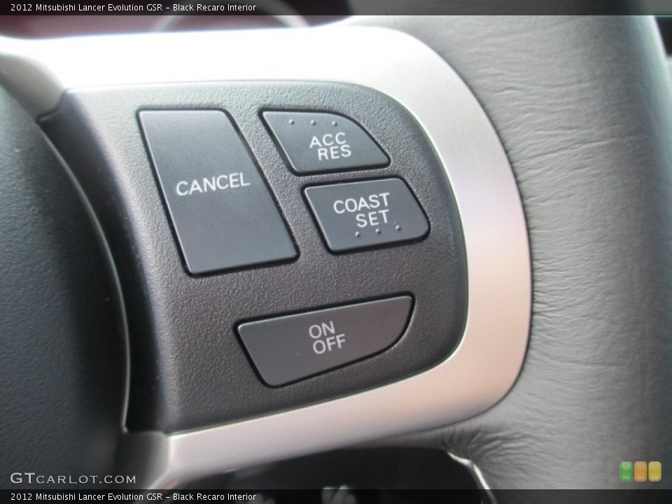 Black Recaro Interior Controls for the 2012 Mitsubishi Lancer Evolution GSR #69287306
