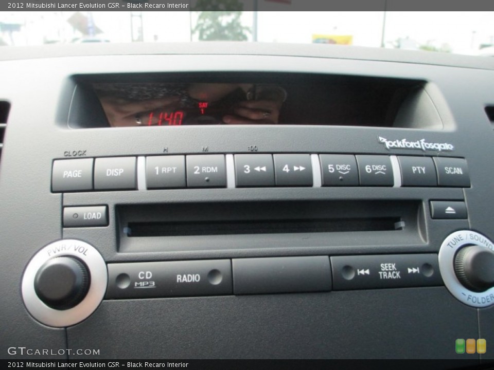 Black Recaro Interior Audio System for the 2012 Mitsubishi Lancer Evolution GSR #69287333