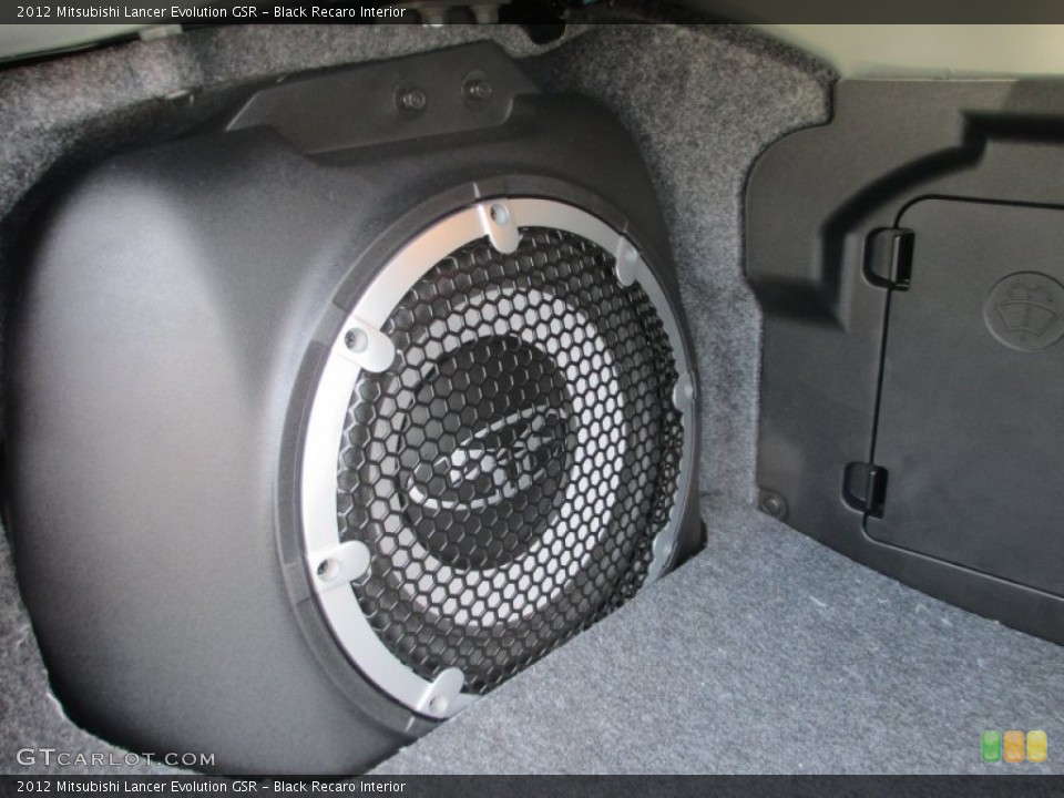 Black Recaro Interior Audio System for the 2012 Mitsubishi Lancer Evolution GSR #69287432