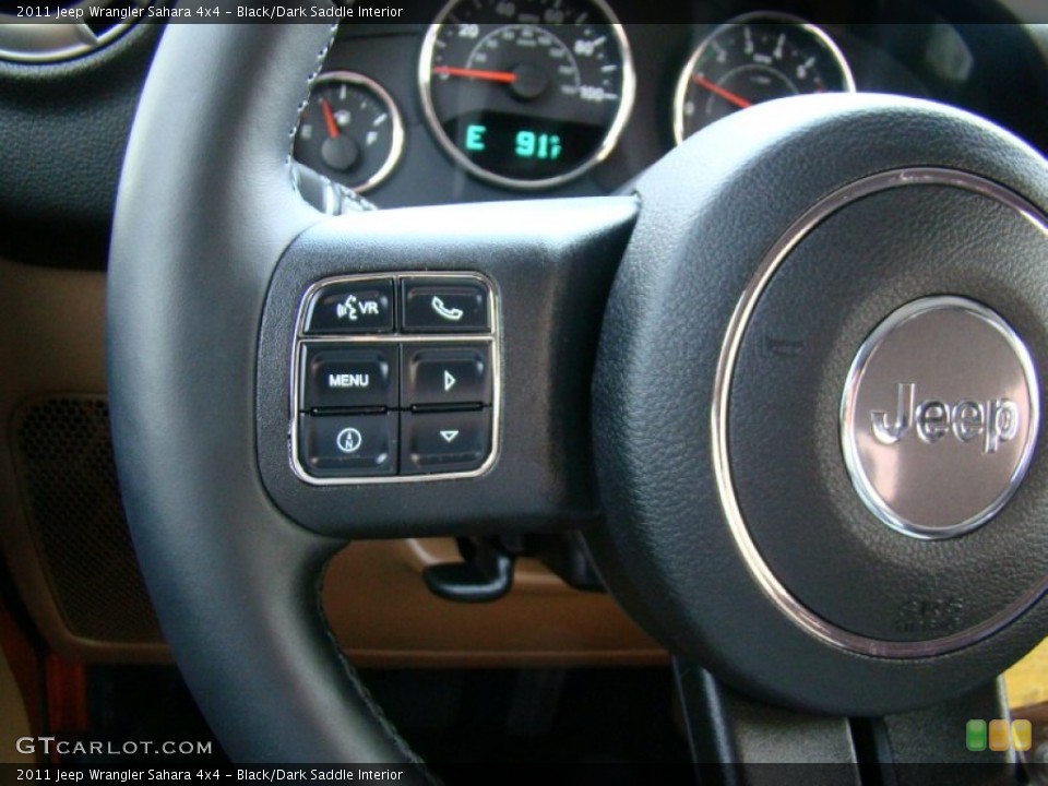 Black/Dark Saddle Interior Controls for the 2011 Jeep Wrangler Sahara 4x4 #69292494