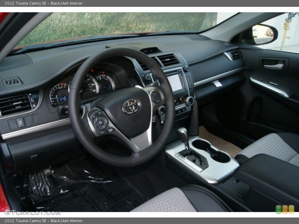 Black/Ash Interior Prime Interior for the 2012 Toyota Camry SE #69294330