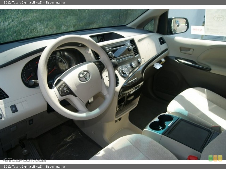 Bisque Interior Prime Interior for the 2012 Toyota Sienna LE AWD #69294981