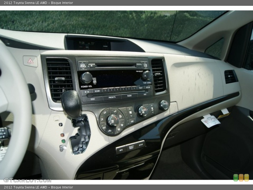 Bisque Interior Dashboard for the 2012 Toyota Sienna LE AWD #69294990