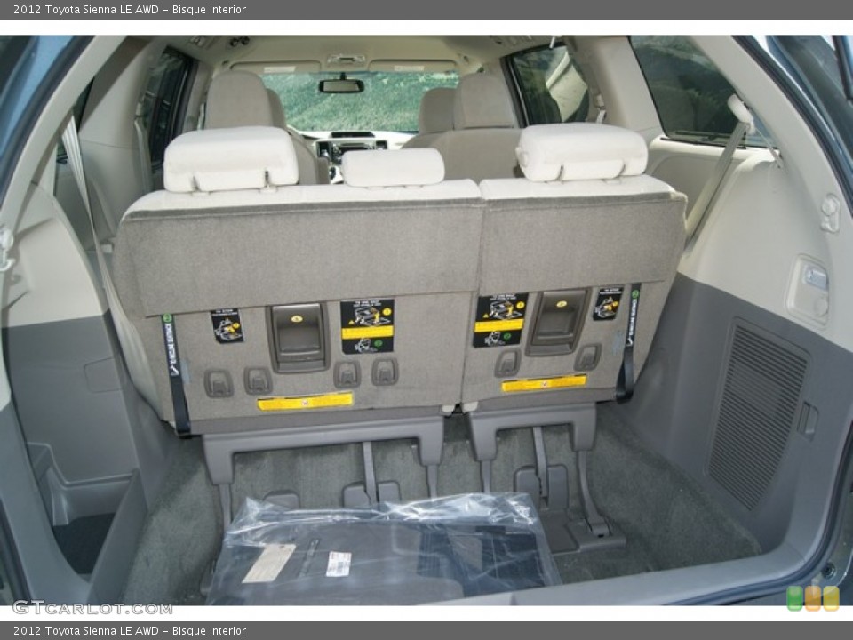 Bisque Interior Trunk for the 2012 Toyota Sienna LE AWD #69295023