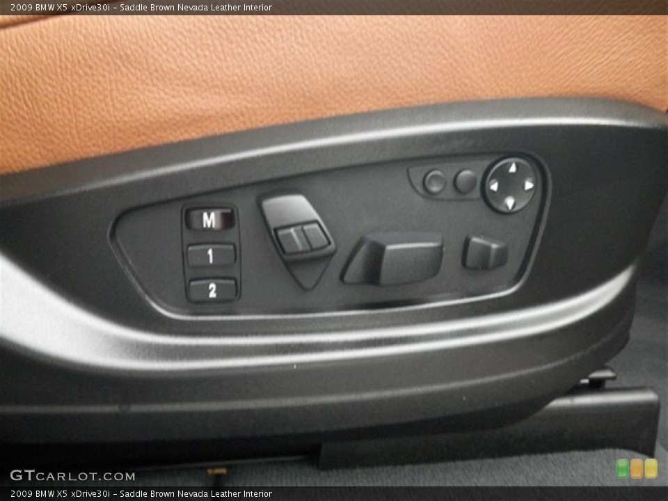 Saddle Brown Nevada Leather Interior Controls for the 2009 BMW X5 xDrive30i #69304469